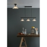 Dar Boyd Flush Antique Brass Ceiling Pendant