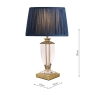 Laura Ashley Carson Antique Brass & Crystal table Lamp Small