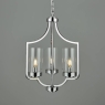 Laura Ashley Joseph 3lt Chandelier Polished Chrome Glass