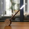Octagon Desk Lamp Walnut