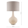 Laura Ashley Grace Table Lamp Opal Glass with Shade
