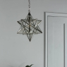 Laura Ashley Large Star Pendant Silver Glass