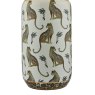 Tigris White Leopard Motif Ceramic Table Lamp With Shade