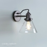 Laura Ashley Isaac Industrial Nickel Wall Light