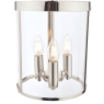 Laura Ashley Selbourne 3lt Polished Nickel & Glass Lantern