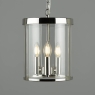 Laura Ashley Selbourne 3lt Polished Nickel & Glass Lantern