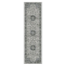 DA VINCI FLORAL BLUE GREY RUNNER