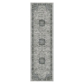 DA VINCI FLORAL BLUE GREY RUNNER