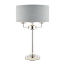 laura ashley sorrento 3 light table lamp polished nickel