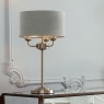 laura ashley sorrento 3 light table lamp polished nickel