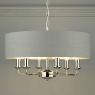 laura ashley sorrento 6 light pendant polished nickel
