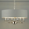 laura ashley sorrento 6 light pendant polished nickel