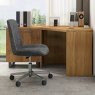 Fuji Corner Desk Oak Lifestyle