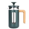 La Cafetiere Pisa 3 Cup Green/Wood Handle