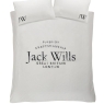 Jack Wills Distressed Logo Duvet Cover Set Mineral