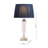 Laura Ashley Carson Polished Nickel  & Crystal Table Lamp