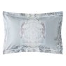 Timorous Beasties Totem Damask Oxford Pillowcase Pair Blue Mist