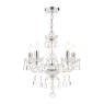 Laura Ashley Harriet 5lt Crystal & Polished Chrome Chandelier