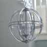 Laura Ashley Aidan Glass & Polished Chrome 3 Light Globe Chandelier