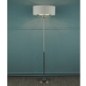 Laura Ashley Sorrento 3lt Floor Lamp Polished Nickel With Silver Shade