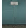 Laura Ashley Sorrento 3lt Floor Lamp Polished Nickel With Silver Shade