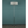 Laura Ashley Sorrento 3lt Floor Lamp Polished Nickel With Silver Shade