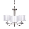 Laura Ashley Southwell 3lt Chandelier Polished Nickel & Glass Shades