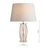 Laura Ashely Beckworth Small Table Lamp Polished Nickel - Base Only