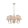 Laura Ashley Ellis Satin Cream 5 Light Chandelier