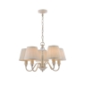 Laura Ashley Ellis Satin Cream 5 Light Chandelier 