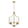 Laura Ashley Joseph 3lt Chandelier Antique Brass Glass