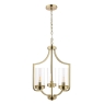 Laura Ashley Joseph 3lt Chandelier Antique Brass Glass