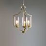 Laura Ashley Joseph 3lt Chandelier Antique Brass Glass