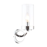 Laura Ashley Joseph Wall Light Polished Chrome Glass