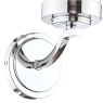 Laura Ashley Joseph Wall Light Polished Chrome Glass