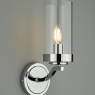 Laura Ashley Joseph Wall Light Polished Chrome Glass