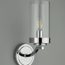 Laura Ashley Joseph Wall Light Polished Chrome Glass