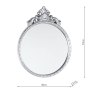 Laura Ashley Overton Silver Round Mirror