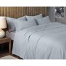 Design Port Brushed Cotton Flat Sheet Grey