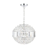 Laura Ashley Vienna 5lt Chandelier Crystal & Polished Chrome