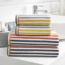 Hanover Stripe Hand Towel Mustard