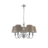 Laura Ashley Ellis Polished Chrome 5 Light Chandelier 