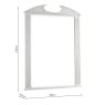 Laura Ashley Rossett Rectangle Grey Mirror 120 x 90cm