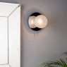 Laura Ashley Prague Bathroom Wall Light Polished Chrome Glass IP44