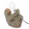 Clements Vintage Silver Sloth Table Light