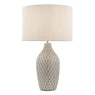 Laura Ashley  Heathfield Ceramic Table Lamp Gloss Grey With Shade