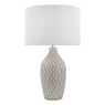 Laura Ashley  Heathfield Ceramic Table Lamp Gloss Grey With Shade