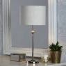 Laura Ashley Highgrove Table Lamp Polished Nickel With Shade