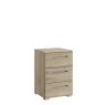 Albany 3 Drawer Bedside Chest Sonoma Oak
