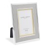 Laura Ashley Harrison photo Frame Polished Silver & Charcoal